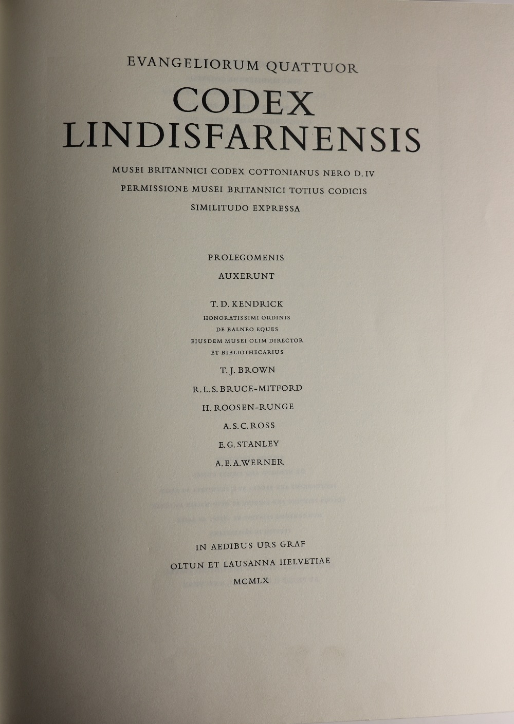The Lindisfarne Gospels Kendrick (T.D.), Brown (T.J.) & Bruce-Mitford (R.L.S. - Image 2 of 3