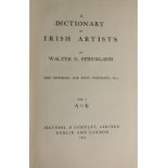 Strickland (W.G.) A Dictionary of Irish Artists, 2 vols., 4to D. 1913, First, blue cloth.