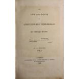 Moore (Thomas) The Life and Death of Lord Edward Fitzgerald, 2 vols. L. 1831. First Edn., 2 hf.