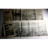 Dublin Plans: Illustrated London News - The City of Dublin, panoramic folding view, approx.