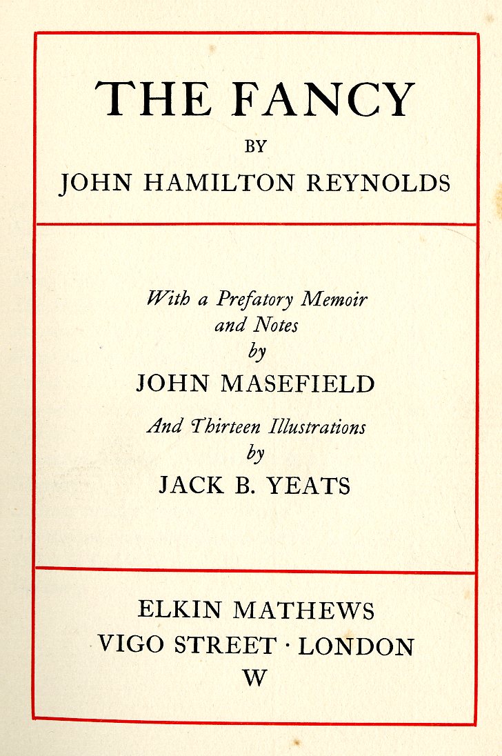 Illustrations by Jack B. Yeats [Yeats (Jack B.