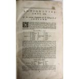 Ware (James) Irish Antiquities - Irish Bishops, folio D. n.d. c. 1750, (lacks title page), engd.