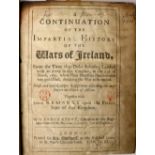 Story (Geo.) A Continuation of the Impartial History of the Wars of Ireland, 4to L. 1693., fold.