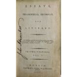 Belcham - Essays, Philosophical, Historical and Literary, 4 vols. 12mo D. 1790. Cont.