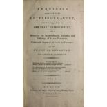 de Mirabeau (Count) Enquires concerning Lettres de Cachet,