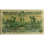 Bank Note: Irish, Currency Commission Consolidated Bank Note.