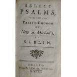 St. Michans: Select Psalms for the Use of the Parish Church of New St. Michan's in Dublin, 12mo D.