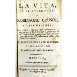 [Defoe (Daniel)] La Vita e le Avventure di Robinsone Crusoe, Storia Galante 4 vols. sm.
