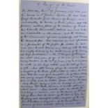 "A Plunger of the Past" Manuscript: Donegal (Marquis of) A manuscript account (3 folio pages) of