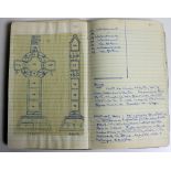Manuscript: A small octave notebook relating to Irish Antiquities, monuments, fossils etc., c. 1960.