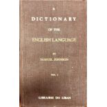 Reprint: Johnson (Samuel) A Dictionary of the English Language, 2 vols. lg.
