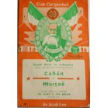 1948 All-Ireland Football Final G.A.A.: Programme: Football 1948, Official Programme, Cavan V.