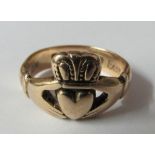 Republican Association [Pugh (Thomas)] An original Gold Claddagh Ring, clasped heart under crown,