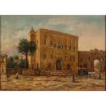 115 FIDIA GUARNERI “Palazzo della Zisa a Palermo". Dipinto ad olio