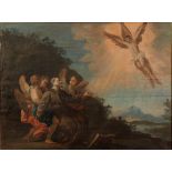 372 SC. SICILIANA DELLA FINE DEL SECOLO XVIII “Scene sacre". Coppia di dipinti ad olio