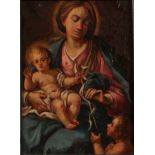 SEBASTIANO CONCA (Attr.) ”La Madonna col Bambino e San Giovannino. Interessante dipinto