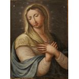 SC. SICILIANA DEL SECOLO XVIIII  - La Madonna. Dipinto ad olio