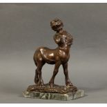 ANTONIO UGO (1870 - 1950) - Centauretta. Rara scultura in bronzo