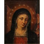 SC. SICILIANA DEL SECOLO XVIII  - La Madonna: Dipinto ad olio