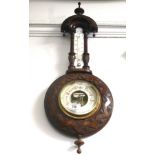 CARVED BAROMETER APPROX 22" X 8"