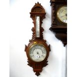 CARVED BAROMETER APPROX 37" X 12"