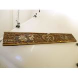 JAVANESE CARVING WITH SANSKRIT INFLUENCES APPROX 46.5"X 7.5"