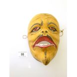 WOODEN MASK APPROX 6.5"