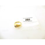 18K GOLD DIAMOND GENTS RING TOTAL WEIGHT APPROX 5.2G SIZE L