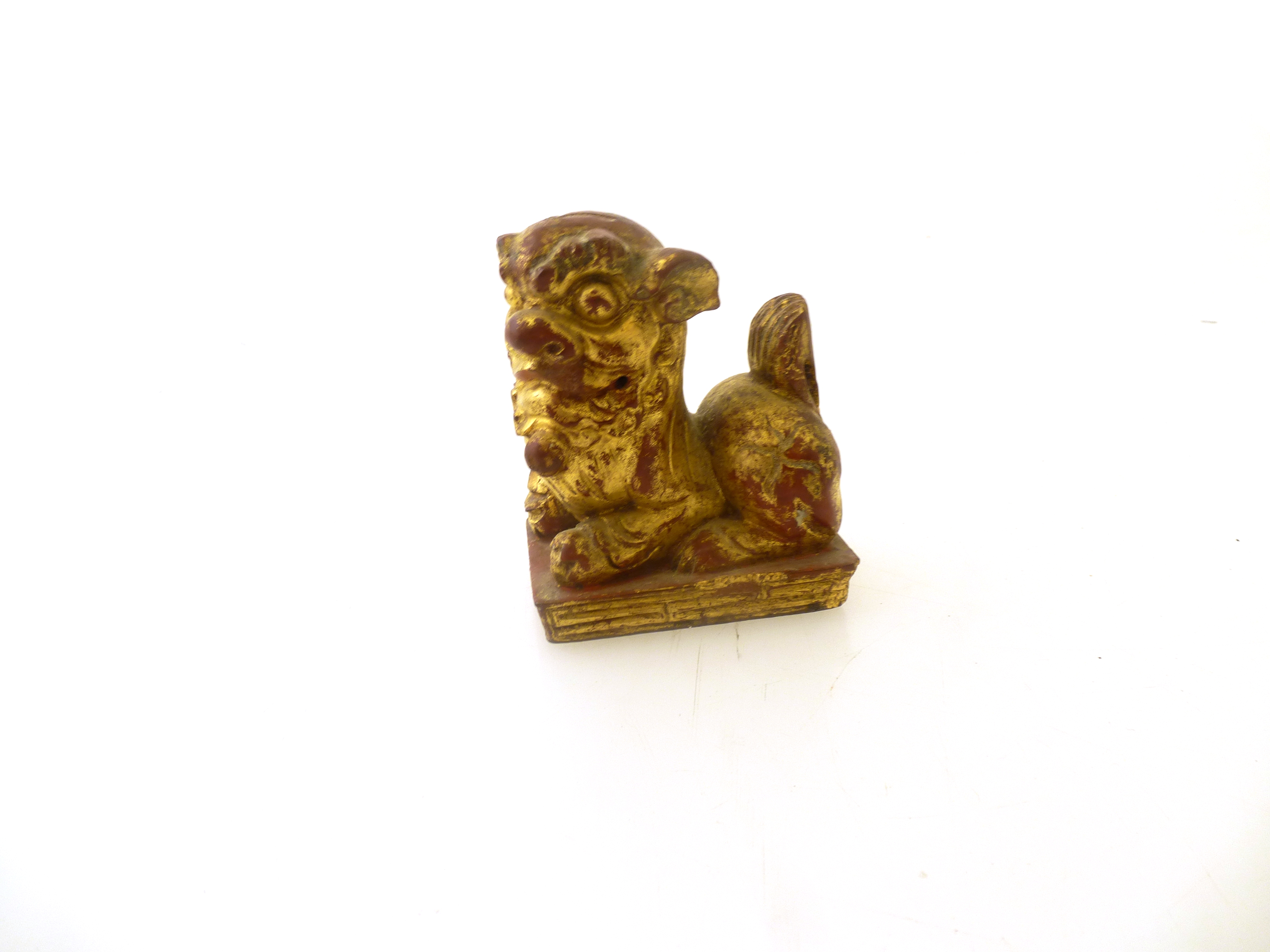 WOODEN FOO DOG APPROX 3"