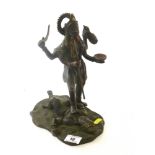 BRONZE KALI FIGURE APPROX 10"