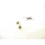 PAIR OF DIAMOND EARRINGS TOTAL WEIGHT APPROX 1.2G