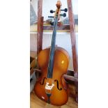 'BALIOL' CELLO(APPROX L:47" W: 15.5" D: 6") AND BOW (APPROX 27.5")