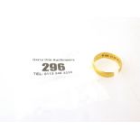 22K GOLD RING APPROX 3.2G