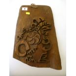 INDONESIAN WOODEN DECORATIVE DRAGON CARVING APPROX 14.5" X 9.5"