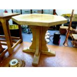 MOUSEMAN OCTAGONAL TABLE APPROX 18.5" X 20" X 19.5"