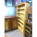 LARGE PINE BOOKCASE