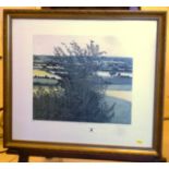 LIMITED EDITION SIGNED PRINT 'GREENVALE' SIGNED GREENWOOD '73 NUMBER. 54/75 APPROX 15" X 17.5"
