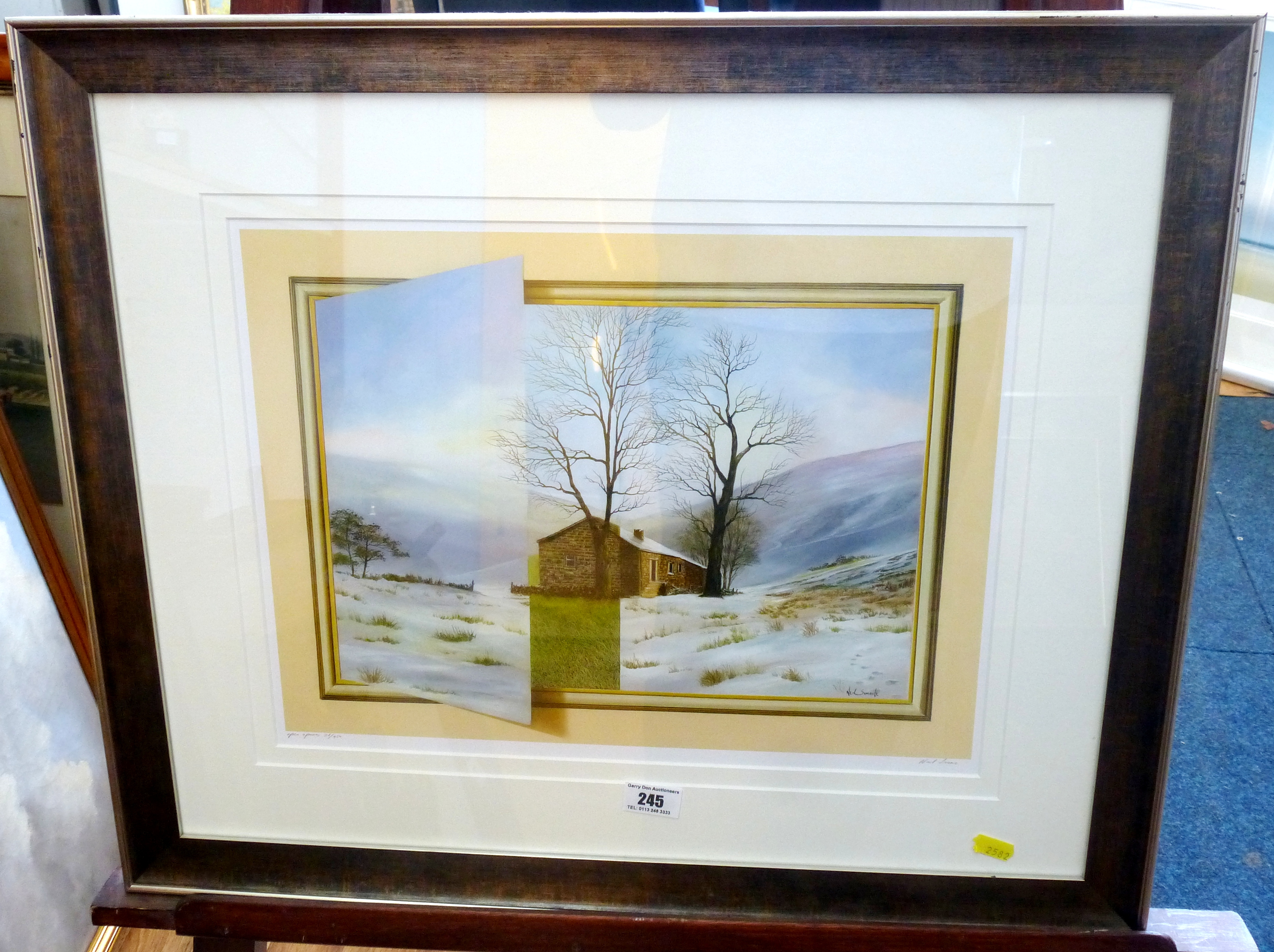 SIGNED LIMITED EDITION NEIL SMOKE PRINT 'OPEN SPACES' 26/450 APPROX 11.75" X 16"