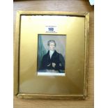 GEORGE BAXTER PRINT 'SIR ROBERT PEEL' C.L. NO 220 1853 APPROX 4.5" X 3"