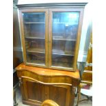 SIDEBOARD WITH GLASS FRONTED BOOKCASE