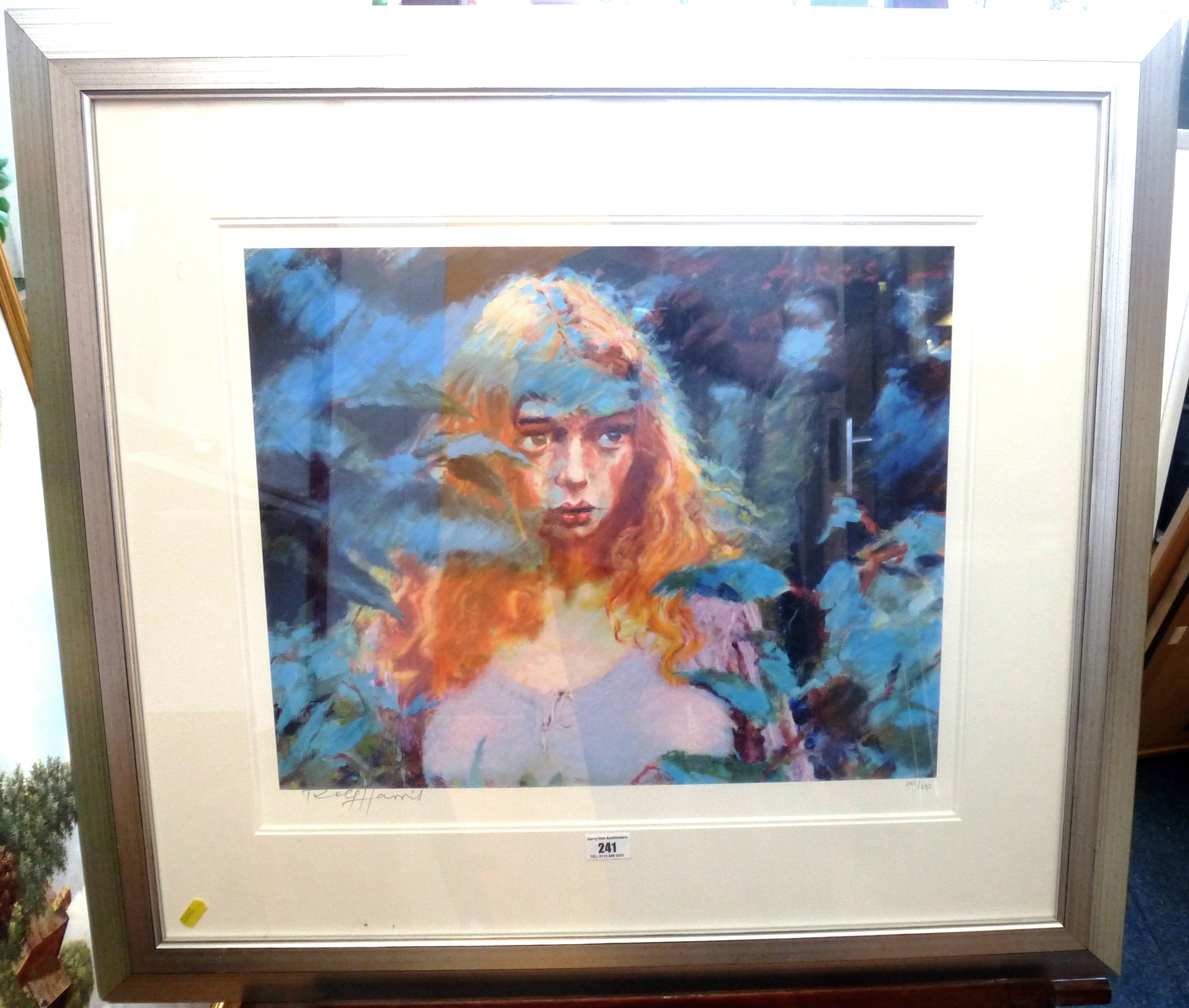 'TESSA THROUGH THE BLUE GUMS' SIGNED LIMITED EDITION ROLF HARRIS PRINT 245/695 APPROX 15.75" X 19.5"