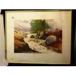 ARTIST PROOF PRINT OF NETHER BECK - WASDALE BY SIMON WASDALE APPROX 13.5" X 19.5"