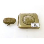 CIGARETTE CASE AND COIN HOLDER