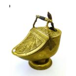 BRASS COAL SCUTTLE H: 45CM L:45CM W:30CM