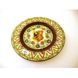 Decorative Plate with Coat of Arms Design, Diameter 30.5cm