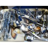 LARGE QUANTITY OF PLATED CUTLERY