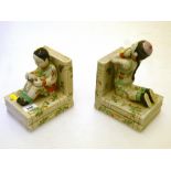 PAIR OF CHINESE BOOKENDS H:22CM
