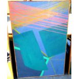 ABSTRCT PAINTING BY WILLY TIRR 122CM X 82 CM