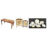 Collection of Royal Worcester 'Evesham' pattern dinner wares, two fire screens and a Sorrento