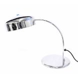 Chrome desk/table lamp in the Bauhaus style, 14.5" high